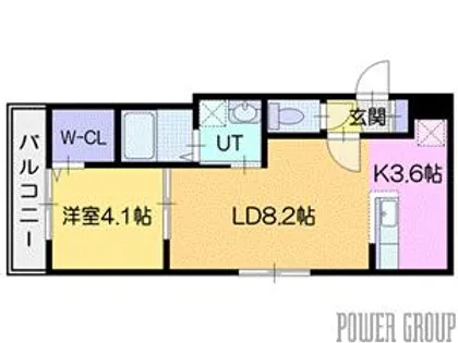 TOWA北広島【4階】の間取り
