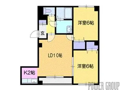 ヴィル・プレジール【2階】の間取り