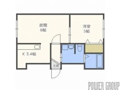 パールハイム桑園【2階】の間取り