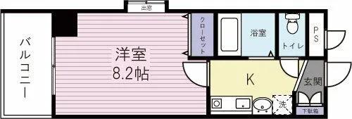 藤本ビルNo.21中津口【3階】の間取り
