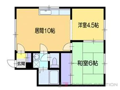 コーポさかえ【1階】の間取り