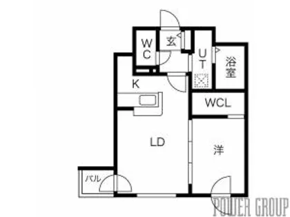エアフォルク植物園【3階】の間取り