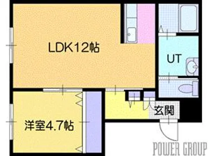 ユカンボシリバーハイツ・B【3階】の間取り