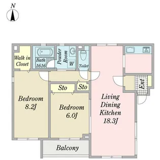 Forbito(フォルビート)【0301号室】の間取り