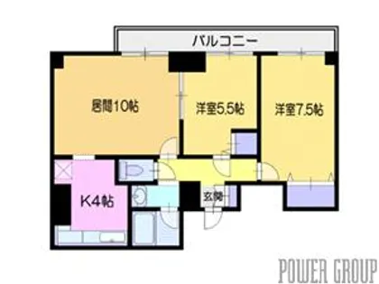 アンカー小樽レジデンス【2階】の間取り