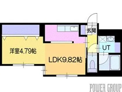 ピオネロ恵庭Ⅰ A棟【2階】の間取り