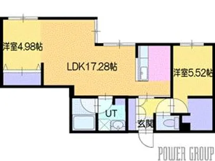 ピオネロ恵庭Ⅰ A棟【3階】の間取り