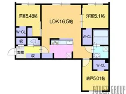 仮)アーバス南円山【2階】の間取り