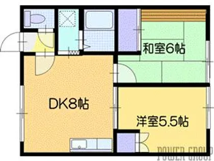 シャローム【2階】の間取り