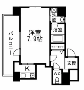 キャピトル安堂寺【6階】の間取り