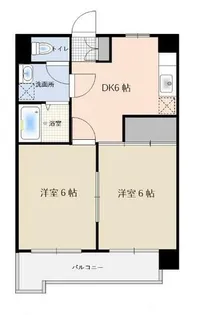 アメニティ豊【2階】の間取り