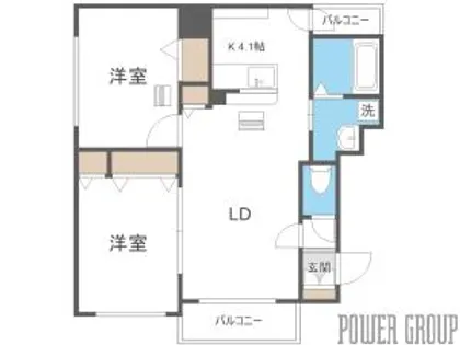 メゾン エスポワール【4階】の間取り