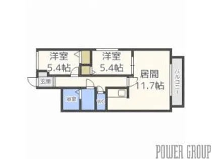 ジュライ円山【2階】の間取り