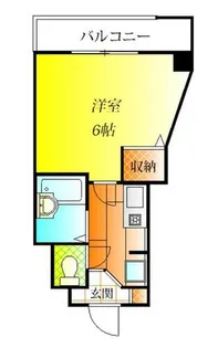 ソレアード山川【4階】の間取り