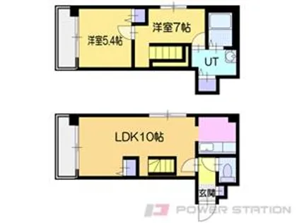 オタルベイサイドシティ7【5階】の間取り