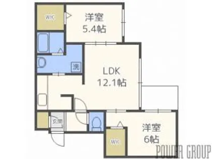 ノーチェ円山(Noce円山)【5階】の間取り