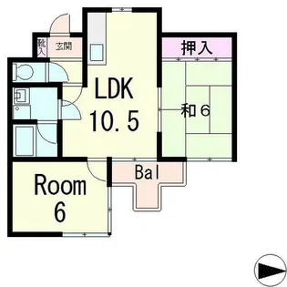 シャトー清井【3階】の間取り