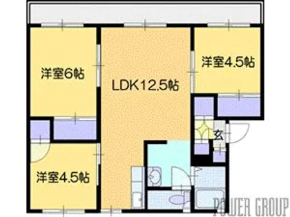 Prism Eniwa2(プリズムエニワ2)【2階】の間取り