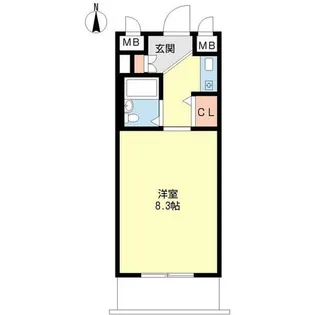ジョイフル名古屋駅前【0403号室】の間取り