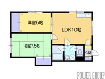 コーポミキNo.1【2階】の間取り