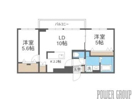 グレン山鼻【4階】の間取り