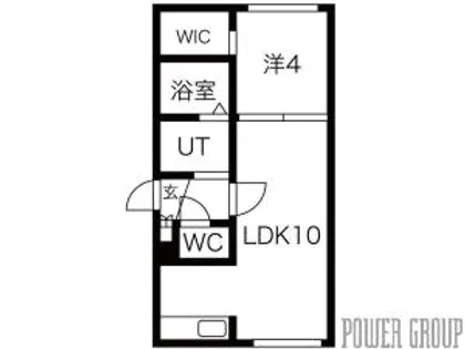 1LDKの間取り画像