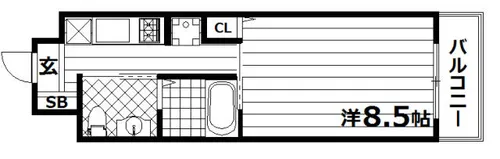 ビエンベスティード【4階】の間取り