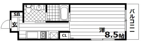 ビエンベスティード【4階】の間取り