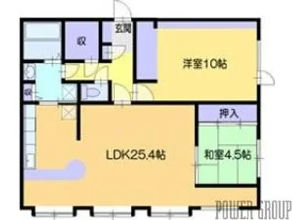 インペリアル25A【3階】の間取り