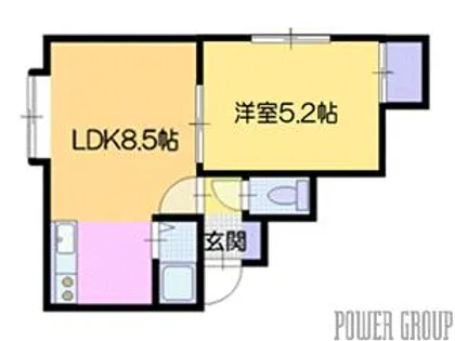 富岡セラディール【1階】の間取り