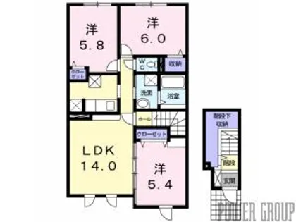 グラン シャリオ【2階】の間取り