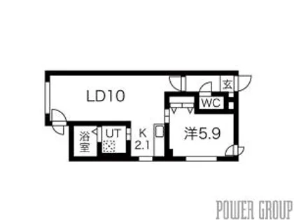 KDMハイツ【1階】の間取り