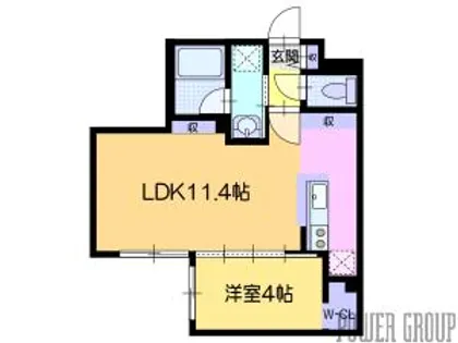 仮)エンノレジデンスS8【4階】の間取り