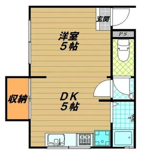 ハネオカハイツ【2階】の間取り