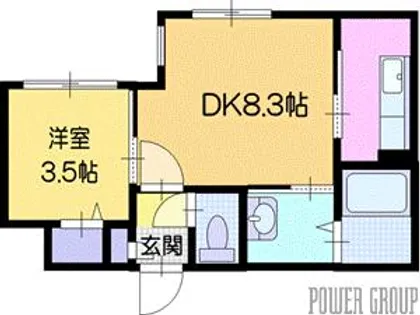 KENT Collection野幌駅前【4階】の間取り