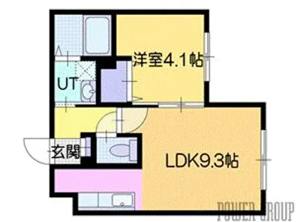 Lien F・VILLAGE【1階】の間取り