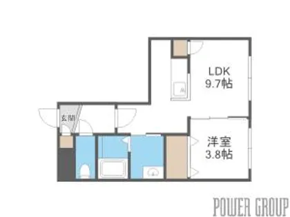 Halenix札幌医大前【2階】の間取り