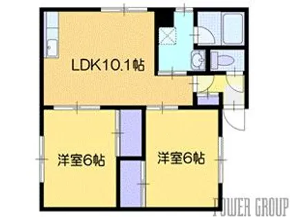 ハイツ藤【1階】の間取り