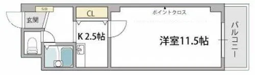 コンフォール長吉【7階】の間取り