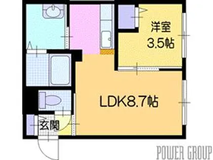 KENT Collection野幌駅前【3階】の間取り