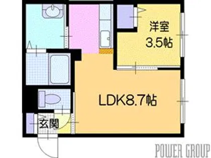 KENT Collection野幌駅前【4階】の間取り
