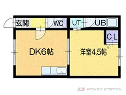 ラポール恵み野【1階】の間取り