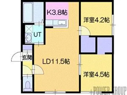 Gold Leaf(ゴールドリーフ)【1階】の間取り