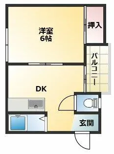 サンシャインE棟【4階】の間取り