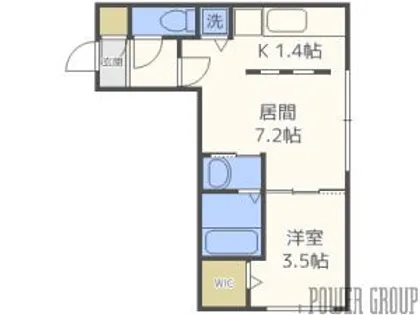 Enchante発寒南【4階】の間取り