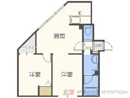 カマール琴似【2階】の間取り