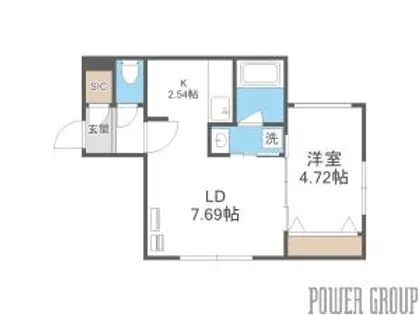 シエル琴似【2階】の間取り