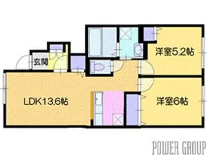 ヴィラ・サルターレ【1階】の間取り