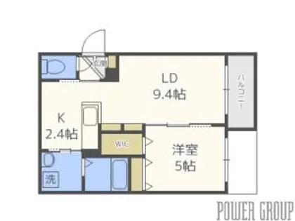 Royal Terrace Hassamu(ロイヤルテラス発寒)【4階】の間取り
