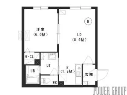 ル・ファール北円山【3階】の間取り